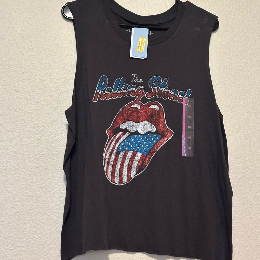 Target Black Rolling Stones Tank Top